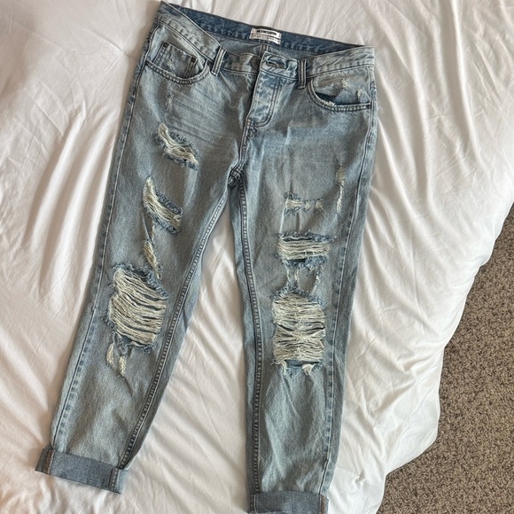 One Teaspoon Distressed Awesome Baggies Jeans - Picture 7 of 9
